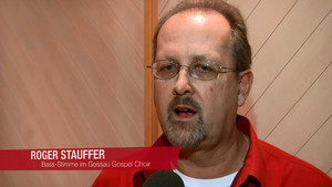 Roger Stauffer, Bass-Stimme im Gossau Gospel Choir, Schweiz